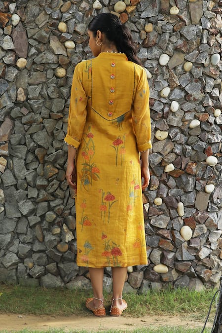 Label Kinjal Modi Floral Bloom Print Dress 