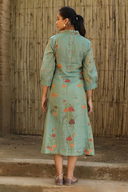 Label Kinjal Modi Floral Bloom Print Dress 