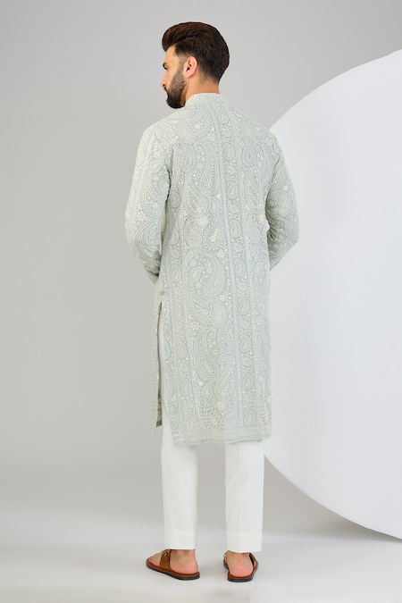 Kasbah Embroidered Chikankari Kurta