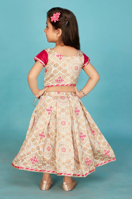 Maaikid Banarasi Silk Embroidered Lehenga With Blouse 