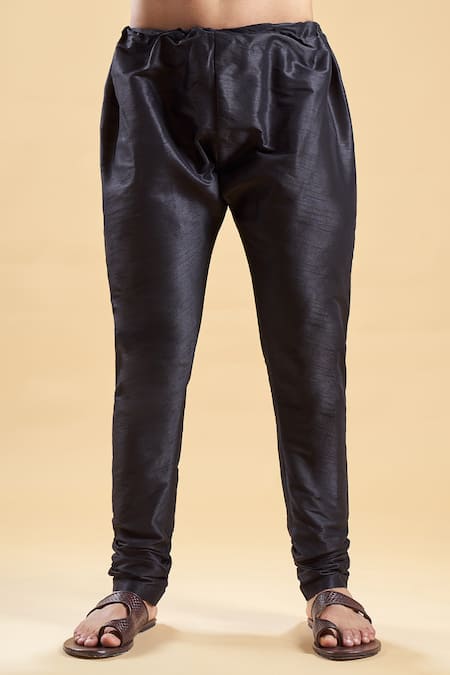 Shop_Arihant Rai Sinha_Maroon Brocade, Silk Stones, Embroidery Embellished Nehru Jacket And Churidar Set _Online_at_Aza_Fashions