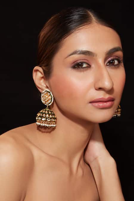 VIVINIA by Vidhi Mehra Floret Top Jhumkas 