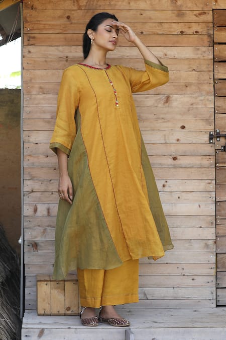 Label Kinjal Modi Dual Tone Tunic With Pant 