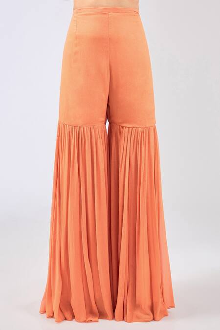 Buy Rabani & Rakha Orange Organza, Georgette Embroidery, Mirrors, Sequins Ayat Kurta Palazzo Set Online at Aza Fashions Buy_Rabani & Rakha_Orange Organza, Georgette Embroidery, Mirrors, Sequins Ayat Kurta Palazzo Set _Online_at_Aza_Fashions