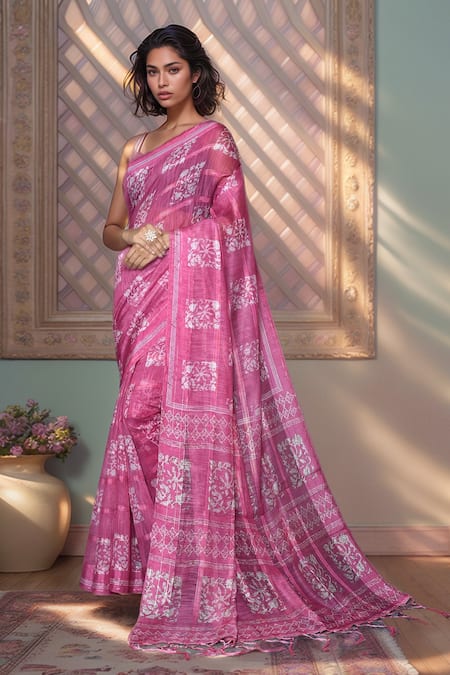 Khwaab by Sanjana Lakhani Geometric Motifs Saree 