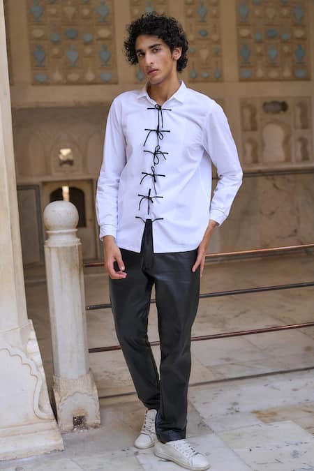 Dash And Dot Knot Button Shirt 