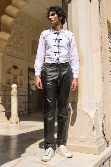 Dash And Dot Waxed Denim Pant 