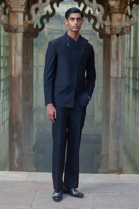 Dhruv Vaish Flap Detailed Jacket With Trouser 