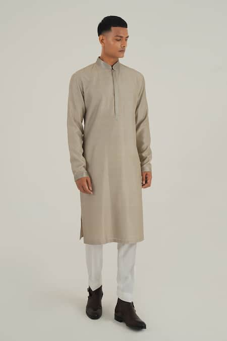 Dhruv Vaish Threadwork Embroidered Kurta Set 