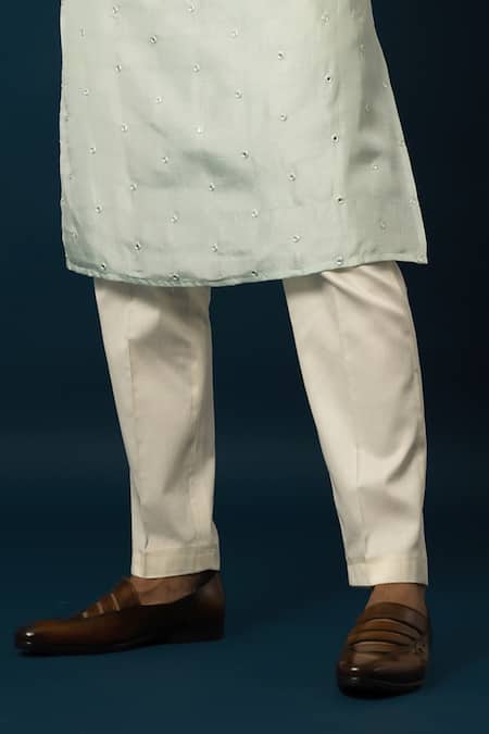 Yoseba Blue Bamboo, Cotton Sequins, Embroidery Alwa Work Jacket And Pyjama Set Online at Aza Fashions Yoseba_Blue Bamboo, Cotton Sequins, Embroidery Alwa Work Jacket And Pyjama Set _Online_at_Aza_Fashions