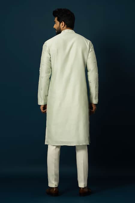 Yoseba Star Cutdana Embroidered Straight Kurta With Pyjama 