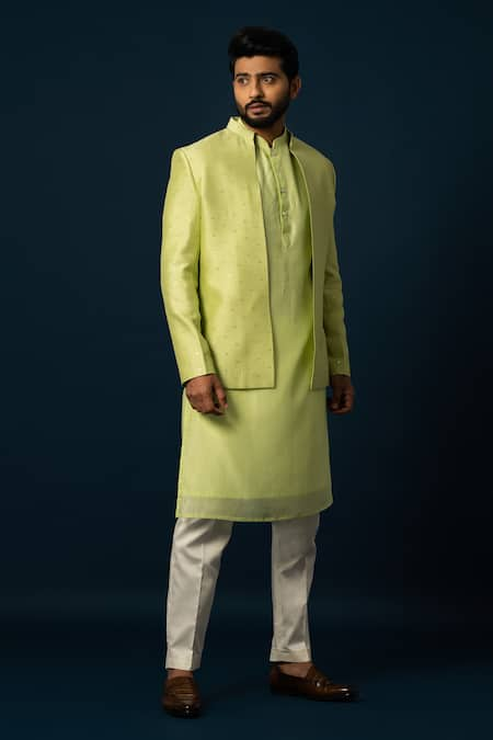 YOSEBA Lawn Cutdana Embroidered Jacket & Pyjama Set 