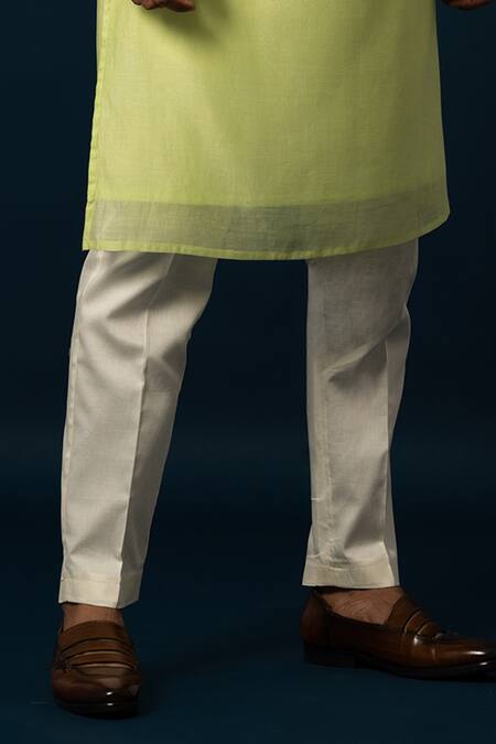 Shop Yoseba Green Bamboo, Chanderi, Cotton Cut Lawn Cutdana Embroidered Jacket And Pyjama Set Online at Aza Fashions Shop_Yoseba_Green Bamboo, Chanderi, Cotton Cut Lawn Cutdana Embroidered Jacket And Pyjama Set _Online_at_Aza_Fashions