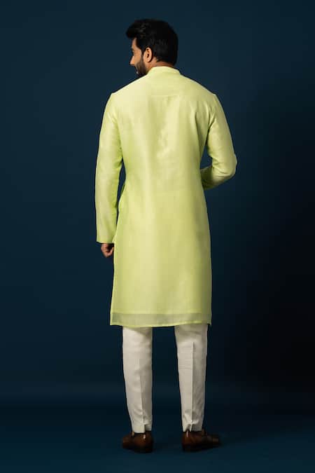 Yoseba Lawn Chanderi Kurta With Pyjama 