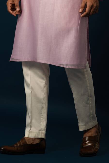 Buy Yoseba Purple Chanderi Silk, Cotton Embroidery Amethyst Straight Kurta With Pyjama Online at Aza Fashions Buy_Yoseba_Purple Chanderi Silk, Cotton Embroidery Amethyst Straight Kurta With Pyjama _Online_at_Aza_Fashions