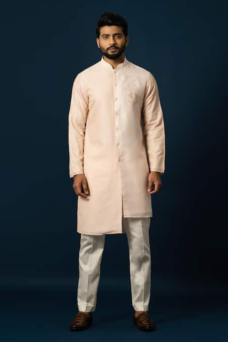 YOSEBA Zardozi Embroidered Kurta With Pant 