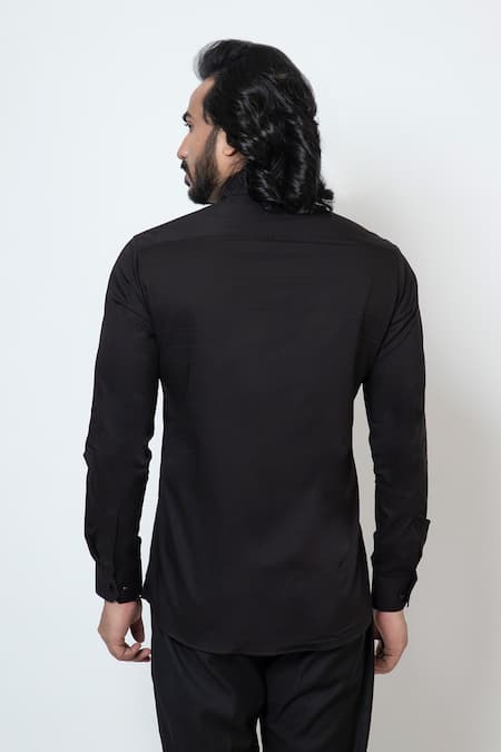 Yoseba Shadow Weave Cutdana & Chid Work Shirt 