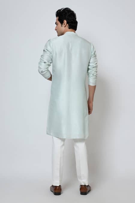 Yoseba Powder Blue Embroidered Kurta Set 