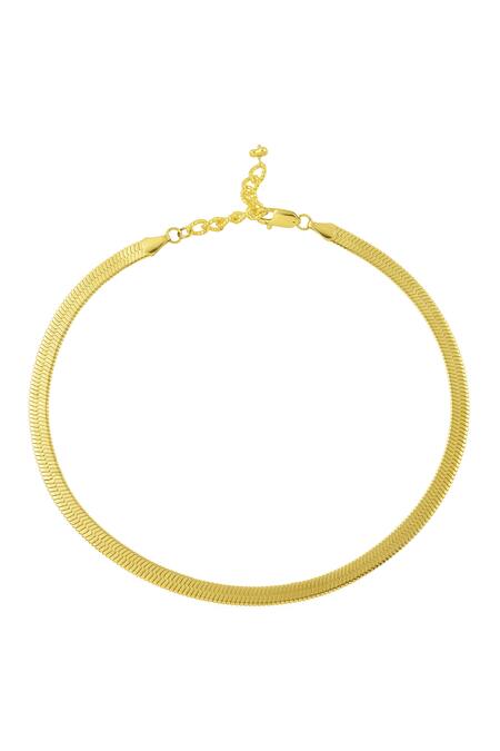 Arvino_Gold Plated Axis Infinity Necklace _Online_at_Aza_Fashions