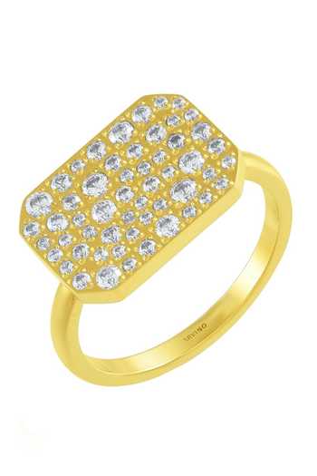 Arvino Crystal Bullion Finery Ring 