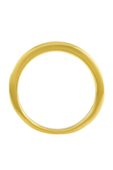 Buy_Arvino_Gold Plated Crystals Classic Facet Embellished Ring _Online_at_Aza_Fashions