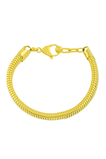 Arvino_Gold Plated Axis Power Bracelet _Online_at_Aza_Fashions
