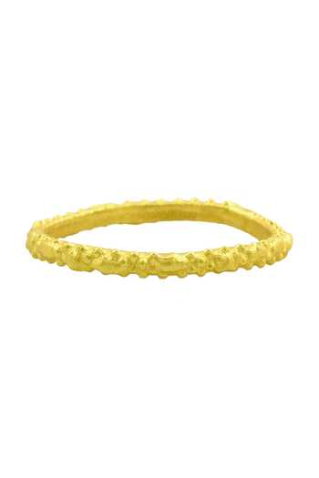 Buy_Arvino_Gold Plated Granulated Multitone Stack Ring _Online_at_Aza_Fashions