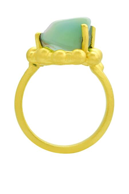 Turquoise Studded Leaf Ring Turquoise Studded Leaf Ring
