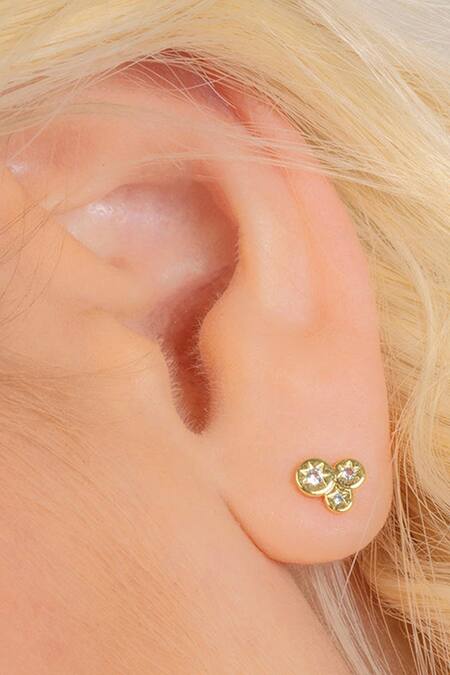 Buy_Arvino_Gold Plated Crystals Constellation Astrid Studs _Online_at_Aza_Fashions