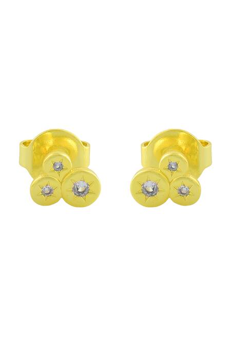 Shop_Arvino_Gold Plated Crystals Constellation Astrid Studs _Online_at_Aza_Fashions