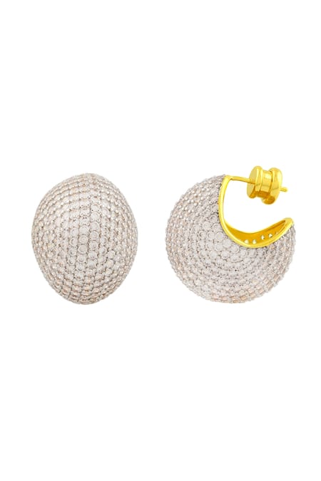Buy_Arvino_Gold Plated Crystals Starry Night Studs _Online_at_Aza_Fashions