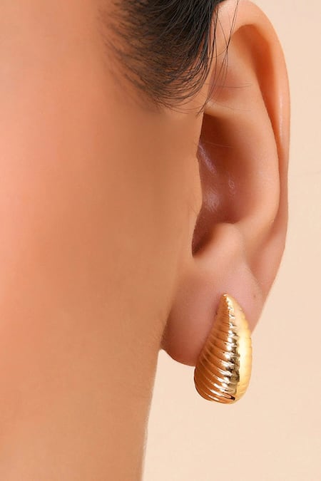 Arvino Linear Stream Teardrop Earrings 