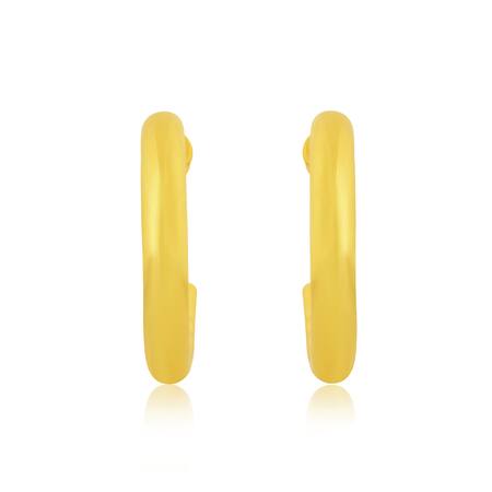 Shop_Arvino_Gold Plated Artisan Inlay Hoops _Online_at_Aza_Fashions