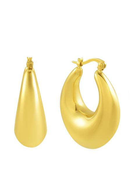 Arvino_Gold Plated Dream Huggies _at_Aza_Fashions