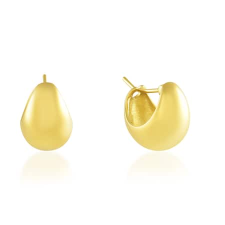 Shop Arvino Gold Plated Dream Huggies Mini at Aza Fashions Shop_Arvino_Gold Plated Dream Huggies Mini _at_Aza_Fashions