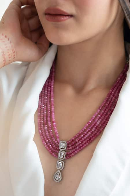 Do Taara Zirconia Embellished Layered Necklace 