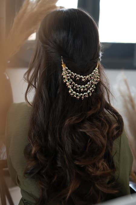 Do Taara Pearl Embellished Braid Pin 