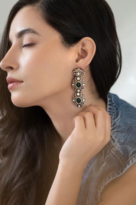 Do Taara Polki Embellished Earrings 