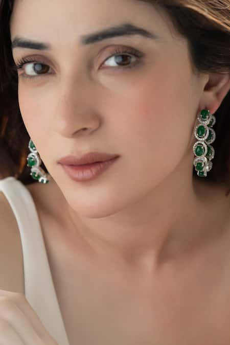 Do Taara Stone Studded Hoops 