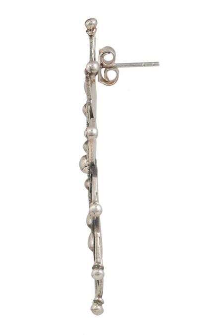 Anuka Jewels Silver Plated Floral Cut-out Carved Earrings Online at Aza Fashions Anuka Jewels_Silver Plated Floral Cut-out Carved Earrings _Online_at_Aza_Fashions