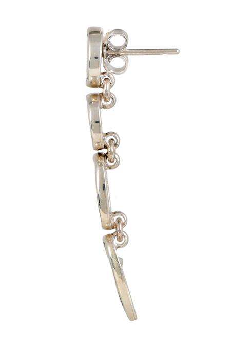 Anuka Jewels Silver Plated Stones Abalone Embellished Geometric Earrings Online at Aza Fashions Anuka Jewels_Silver Plated Stones Abalone Embellished Geometric Earrings _Online_at_Aza_Fashions