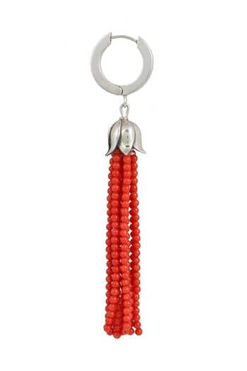 Anuka Jewels_Silver Plated Beads Bloom Bud Coral Danglers _Online_at_Aza_Fashions
