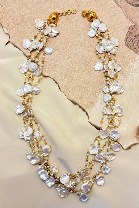 Anuka Jewels Pearl Embellished Necklace 