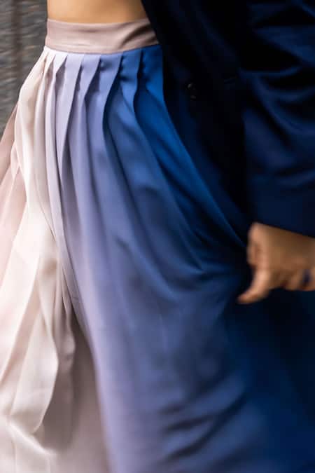 Buy Leh Studios Multi Color Viscose Lyra Pleated Skirt Online at Aza Fashions Buy_Leh Studios_Multi Color Viscose Lyra Pleated Skirt _Online_at_Aza_Fashions