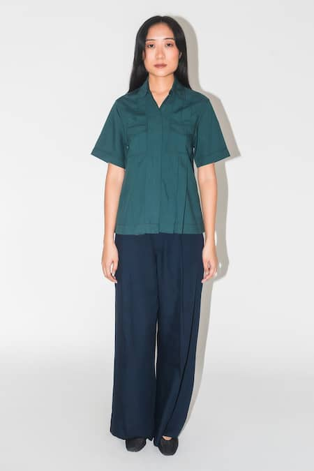 Leh Studios Pleated Safari Shirt 