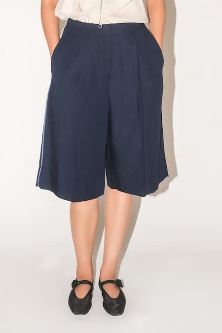 Buy Leh Studios Beige Cotton Collared Front Zipper Top Online at Aza Fashions Buy_Leh Studios_Beige Cotton Collared Front Zipper Top _Online_at_Aza_Fashions