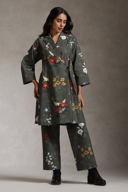 Raiman The Dreamweaver Floral Print Tunic With Pant 