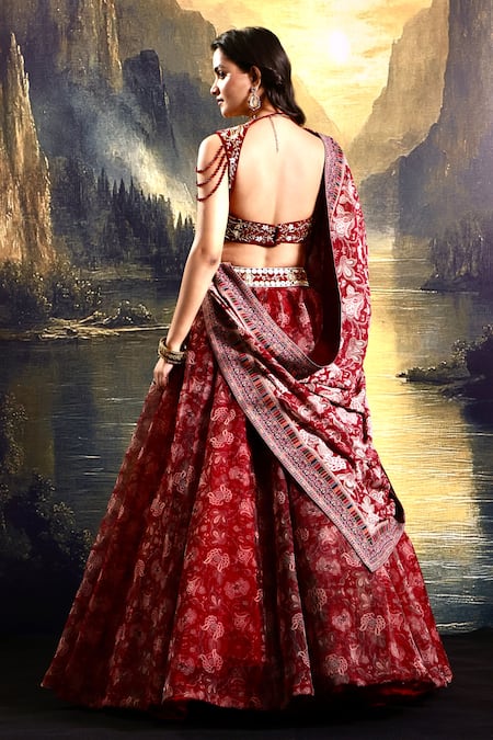 Rashika Sharma Floral Print Embroidered Lehenga Set 