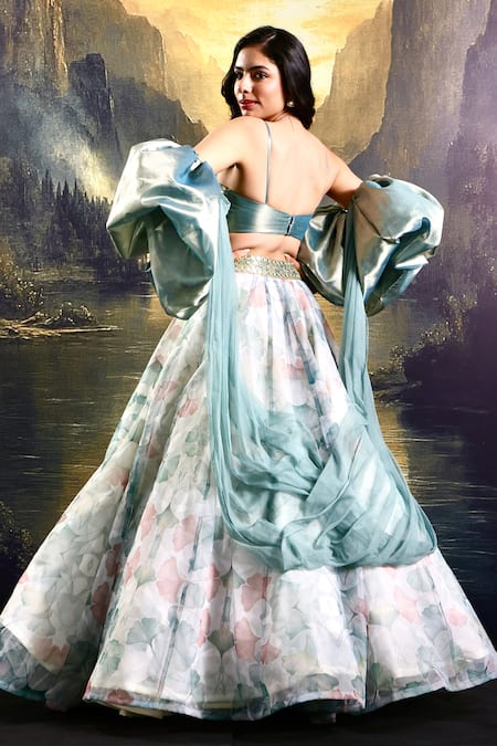 Rashika Sharma Floral Print Embroidered Lehenga Set 