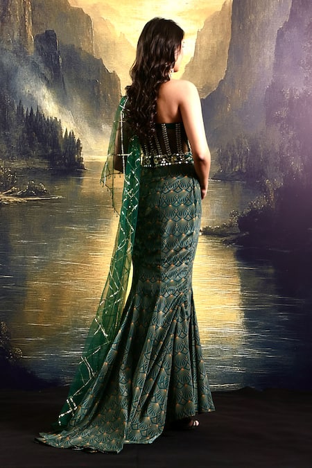 Rashika Sharma Embroidered Draped Gown 